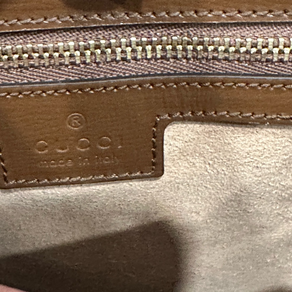 Gucci GG Supreme Monogram Calfskin Medium Horsebit 1955 Top Handle Bag - Picture 9 of 17